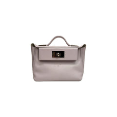 Hermes Mini 24/24 Evercolor/Swift Mauve Pale STAMP B
