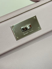 Hermes Mini 24/24 Evercolor/Swift Mauve Pale STAMP B