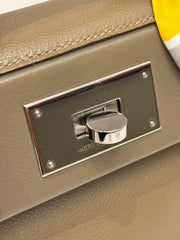 Hermes Mini 24/24 Evercolor/Swift Etoupe STAMP Z