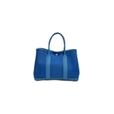 Hermes Garden Party 30 Canvas / Negonda Blue STAMP Z