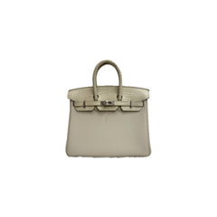 Hermes Birkin 25 Touch Matte Alligator/Togo Beton STAMP B