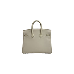 Hermes Birkin 25 Touch Matte Alligator/Togo Beton STAMP B