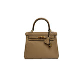 Hermes Kelly 25 Togo Chai STAMP U