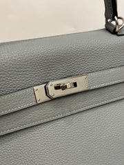 Hermes Kelly 35 Togo Gris Mouette STAMP X