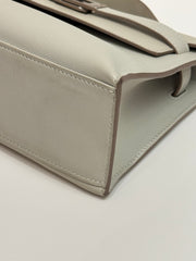 Hermes Kelly Pochette Swift Gris Perle STAMP C