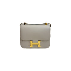 Hermes Constance 24 Evercolor Gris Perle STAMP D