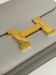 Hermes Constance 24 Evercolor Gris Perle STAMP D