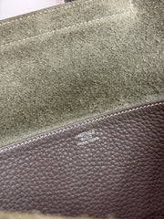 Hermes Halzan 31 Clemence Gris Etain SQUARE R