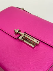 Hermes Verrou 21 Epsom Rose Purple STAMP C