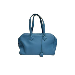 Hermes Victoria 35 Clemence Blue Celeste SQUARE R