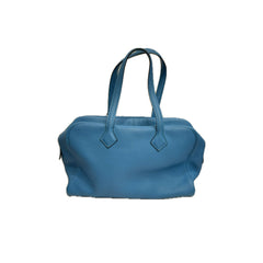 Hermes Victoria 35 Clemence Blue Celeste SQUARE R