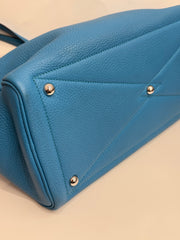Hermes Victoria 35 Clemence Blue Celeste SQUARE R