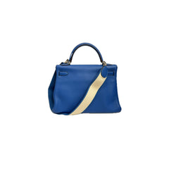 Hermes Kelly 32 Togo Bleu SQUARE O