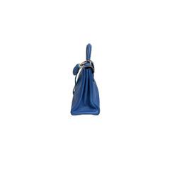 Hermes Kelly 32 Togo Bleu SQUARE O
