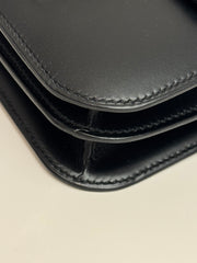 Hermes Mini Constance Monsieur Black With Lizard Buckle/Ombré STAMP Y