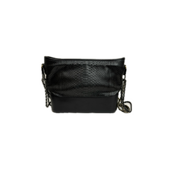 Chanel Gabrielle Hobo Bag Python Black
