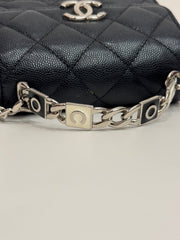 Chanel Top Handle Clutch with Chain Caviar Black (Microchip)