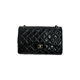 Chanel Jumbo Classic Double Flap Bag Patent Black