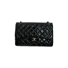 Chanel Jumbo Classic Double Flap Bag Patent Black