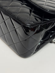 Chanel Jumbo Classic Double Flap Bag Patent Black