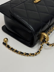 Chanel Mini Perfect Fit Flap Calfskin Black (Microchip)