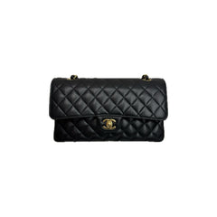 Chanel Medium Classic Double Flap Bag Caviar Black (Microchip)