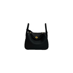 Hermes Mini Lindy Clemence Black STAMP W