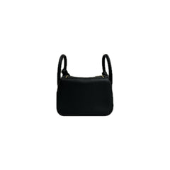 Hermes Mini Lindy Clemence Black STAMP W
