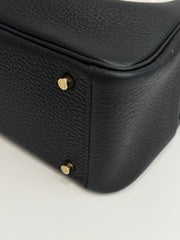 Hermes Mini Lindy Clemence Black STAMP W