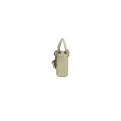 Dior Micro Lady Dior Patent White