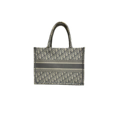 Dior Meduim Dior Book Tote Oblique Embroidery Grey