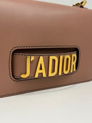 DIOR J'ADIOR Medium Flap Bag With Chain Pink