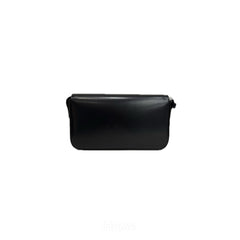 Celine Triomphe Shoulder Bag Calfskin Black