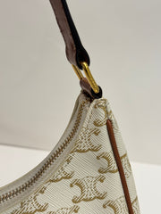 Celine Ava Bag in Triomphe Canvas and Calfskin