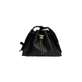 Chanel Small 25 Bag Grained Calfskin Black (Microchip)