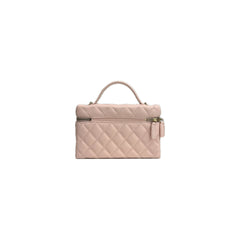 Chanel 25P CC Top Handle Vanity Bag Caviar Pink (Microchip)