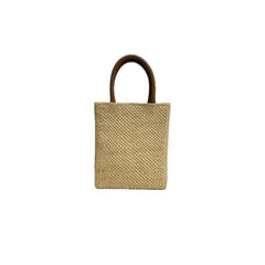 Loewe A5 Tote Bag Raffia/Calfskin Natural/Tan