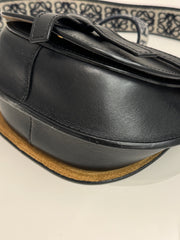 Loewe Mini Gate Dual bag in Soft Calfskin and Jacquard Black