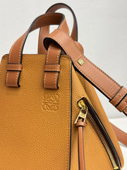 Loewe Small Hammock Bag in Soft Grained Calfskin Toffee