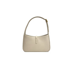 Saint Laurent LE 5 A 7 in Calfskin Leather White