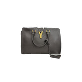 Saint Laurent Cabas Chyc Calfskin Leather Grey