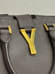 Saint Laurent Cabas Chyc Calfskin Leather Grey