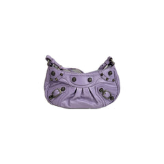 Balenciaga Mini Le Cagole with Chain Lambskin Purple