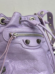 Balenciaga Le Cagole XS Bucket Bag Purple