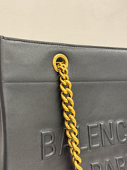 Balenciaga Medium Duty Free Tote Bag Calfskin Black