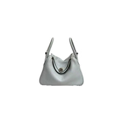 Hermes Lindy 26 Clemence Blue Pal STAMP T