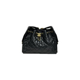 Chanel Small 25 Bag Calfskin Black (Microchip)