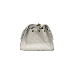 Chanel Small 25 Bag Grained Calfskin White (Microchip)