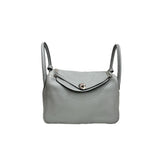 Hermes Lindy 30 Clemence Blue Pale STAMP T