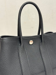 Hermes Garden Party 23 Black Negonda STAMP W